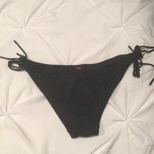 Black Victoria’s Secret Ruched Bikini Bottoms